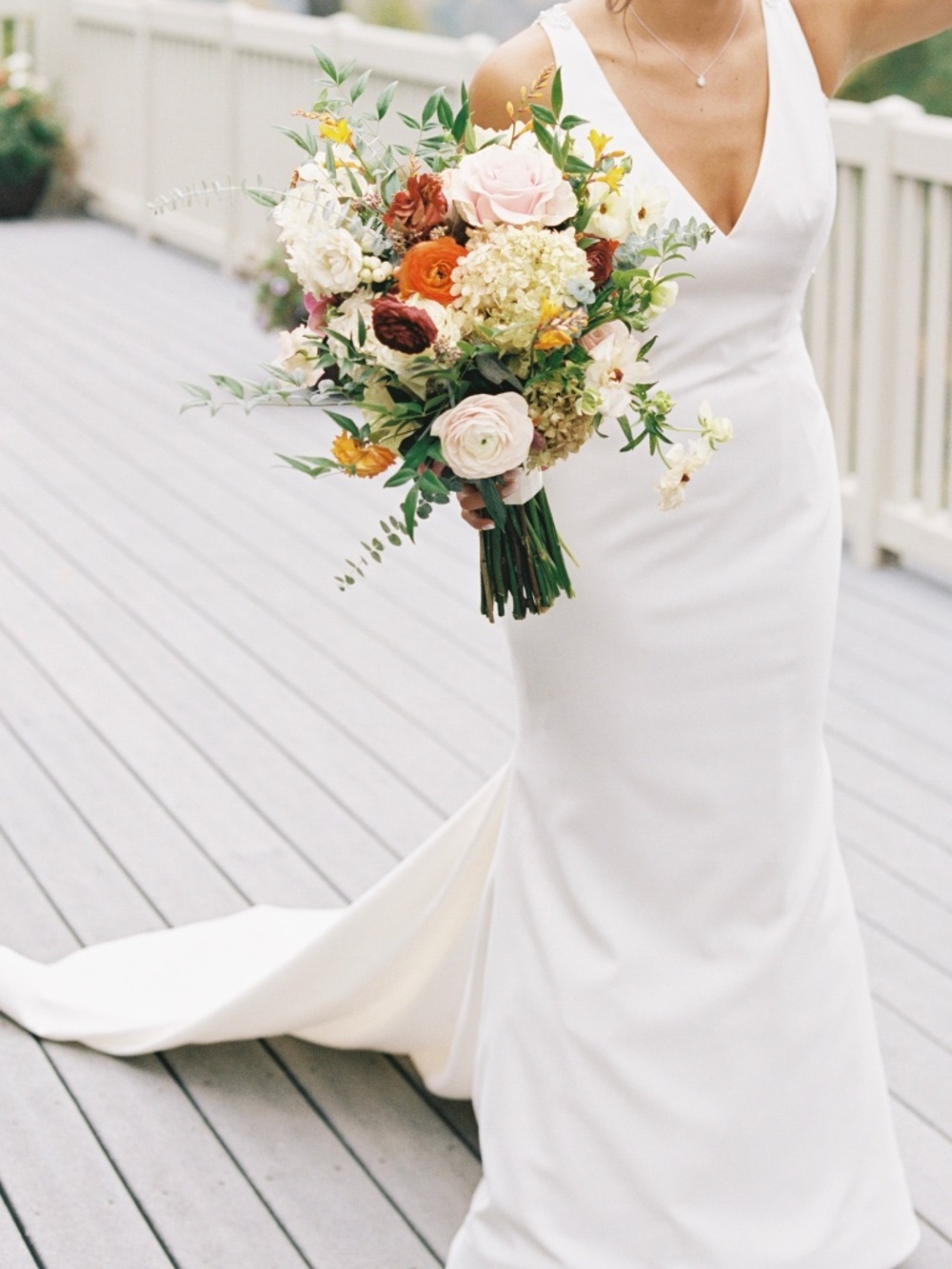Stefan Jolie wedding dress and veil